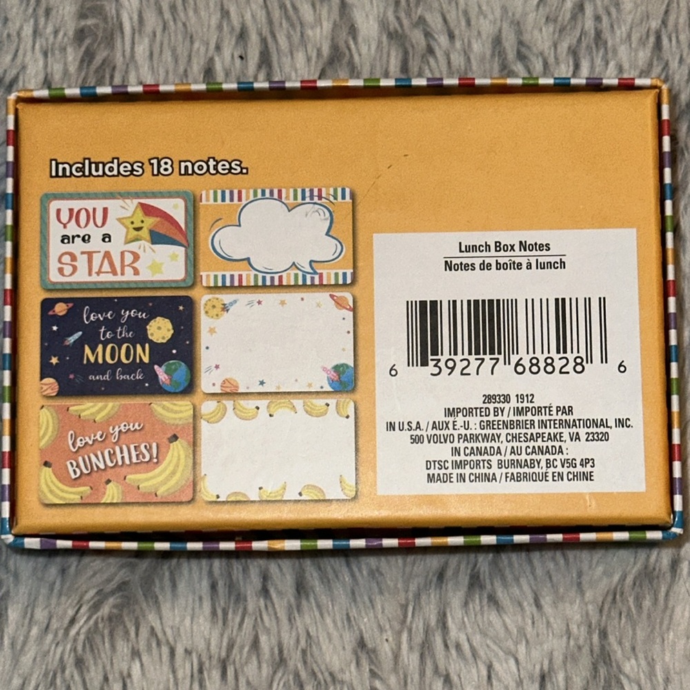 New Lunch Box Note Cards - 18 ct - Picture 4 of 10
